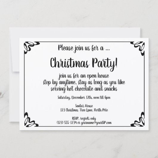 Invitation Joyeux Noël par Ellen Clapsaddle (Dos)