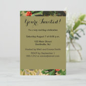 Invitation Joyeux Noël Père Noël Antique classique (Debout devant)