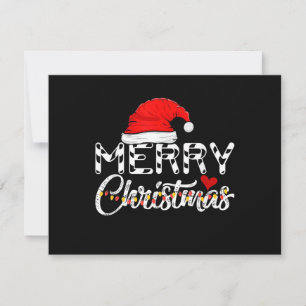 Invitation Joyeux Noël Père Noël Drôle de Famille