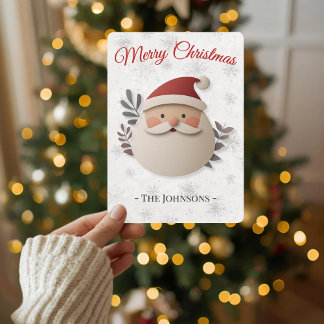 Invitation Joyeux Noël Père Noël – Famille Personnalisée