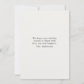 Invitation "Joyeux Noël personnalisé avec photo (Dos)