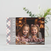 Invitation Joyeux Noël Photo de famille (Debout devant)