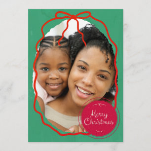 Invitation Joyeux Noël Photo personnalisée de vacances