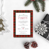 Invitation Joyeux Noël Plaid Fête