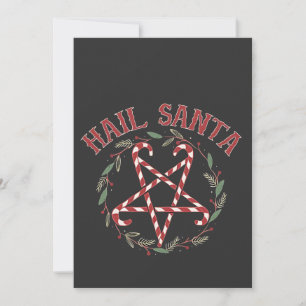 Invitation Joyeux Noël Satan Krampus Xmas Diable Bonbons