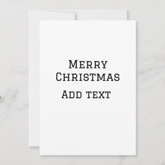 Invitation Joyeux Noël simple minimum ajouter nom modèle de t (Devant)