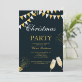 Invitation Joyeux Noël | Typographie Rouge (Debout devant)