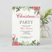 Invitation Joyeux Noël | Typographie Rouge (Debout devant)
