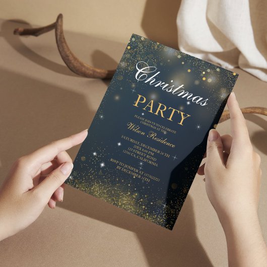 Invitation Joyeux Noël | Typographie Rouge