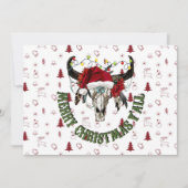 Invitation Joyeux Noël Y'all (Devant)