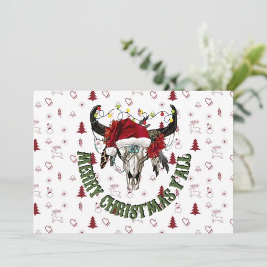 Invitation Joyeux Noël Y'all (Debout devant)