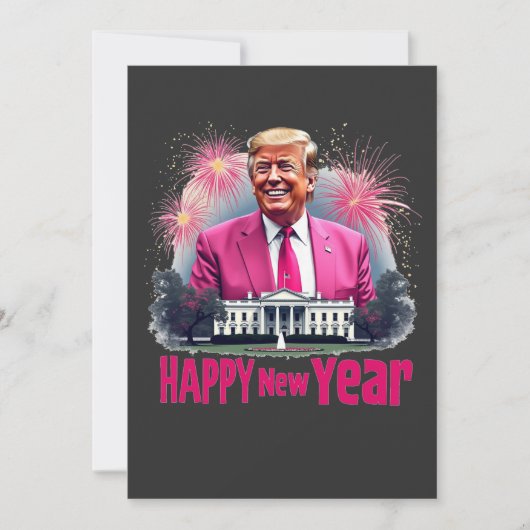 Invitation Joyeux Nouvel An Trump Jour d'Inauguration 2025 (Devant)