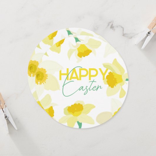 Invitation Joyeux Pâques. (Devant/Arrière en situation)