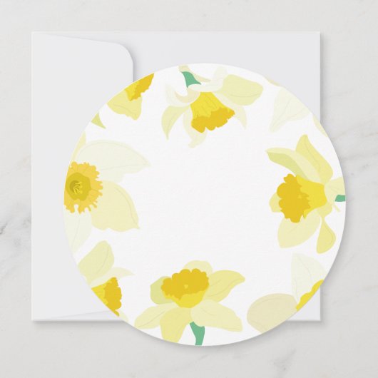 Invitation Joyeux Pâques. (Dos)