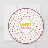 Invitation Joyeux Pâques. (Devant)