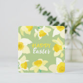 Invitation Joyeux Pâques. (Debout devant)