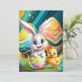 INVITATION JOYEUX PÂQUES À VOUS ÇA SAUTILLE (Debout devant)