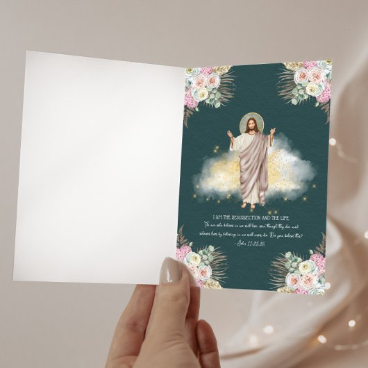 Invitation Joyeux Pâques traditionnel catholique