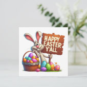 Invitation Joyeux Pâques Y'All (Debout devant)