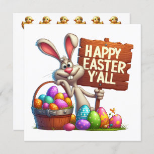 Invitation Joyeux Pâques Y'All