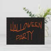 Invitation Joyeux parti d'Halloween (Debout devant)