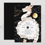 Invitation Joyeux Pastel Dragon Anniversaire (Devant / Derrière)