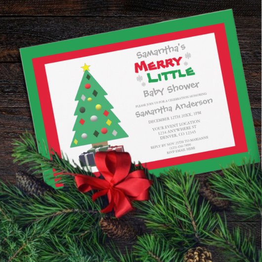 Invitation Joyeux petit Baby shower