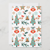 Invitation Joyeux petit Baby shower Baby shower de Noël (Dos)