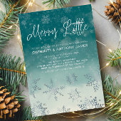 Invitation Joyeux petit Baby shower de flocons de neige