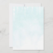 Invitation Joyeux petit Baby shower d'hiver de Noël (Dos)