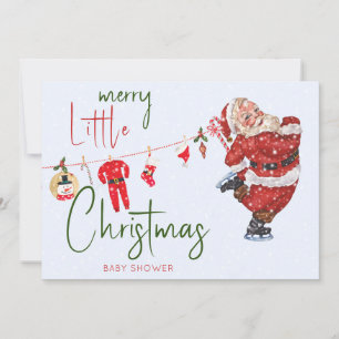 Invitation Joyeux petit Noël garçon fille Baby shower d'hiver