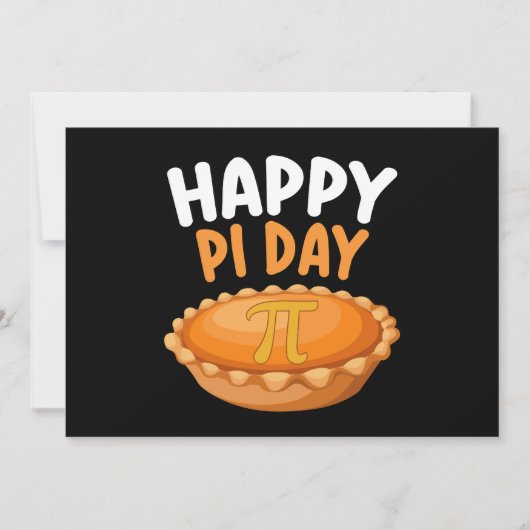 Invitation Joyeux Pi Day Pie Mathématiques Math arc-en-ciel (Devant)