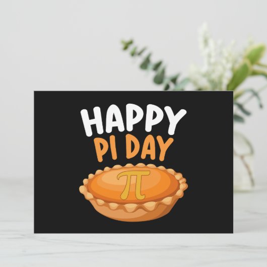 Invitation Joyeux Pi Day Pie Mathématiques Math arc-en-ciel (Debout devant)