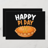 Invitation Joyeux Pi Day Pie Mathématiques Math arc-en-ciel (Devant / Derrière)