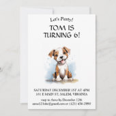 Invitation Joyeux Pitbull Pit Bull Terrier Chien (Devant)