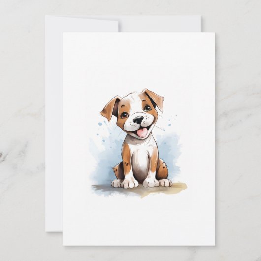 Invitation Joyeux Pitbull Pit Bull Terrier Chien (Dos)