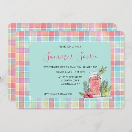 Invitation Joyeux Plaid (Devant / Derrière)