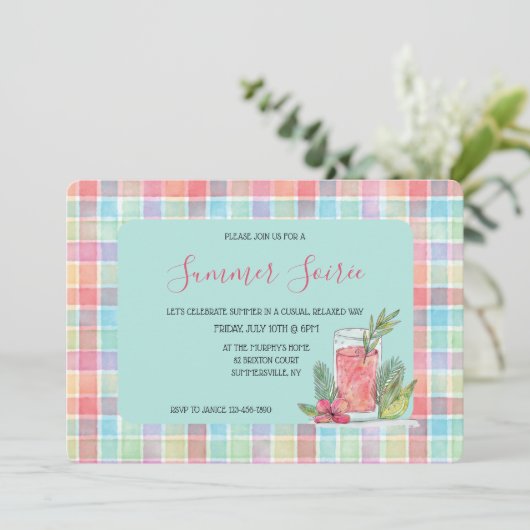 Invitation Joyeux Plaid (Debout devant)