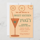 Invitation Joyeux plaisir cocktail cool doux 16 (Devant)