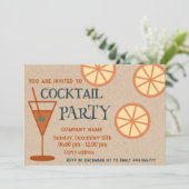 Invitation Joyeux plaisir cool en carton cocktail société (Debout devant)