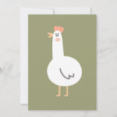 Invitation Joyeux poulet (Devant)