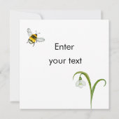 Invitation Joyeux poulet de Pâques et fleurs de printemps (Dos)