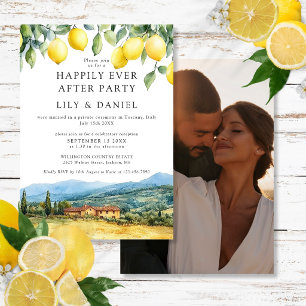 Invitation Joyeux Pour Toujours Citrons Tuscane Photo Mariage