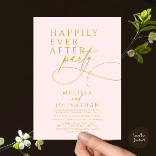 Invitation Joyeux Pour Toujours Mariage Moderne Élégant En