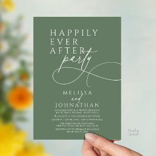 Invitation Joyeux Pour Toujours Mariage Moderne Élégant En