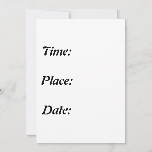 Invitation Joyeux Pourim (Dos)