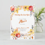 Invitation Joyeux premier anniversaire ! 1er anniversaire (Debout devant)