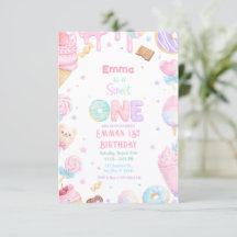 Joyeux Premier Anniversaire Bonbon Pastel
