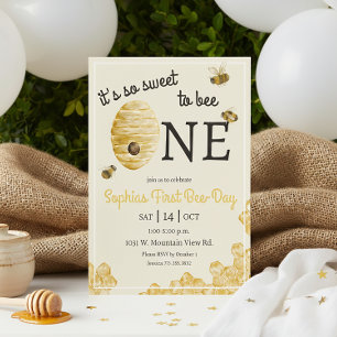 Invitation Joyeux Premier Anniversaire de la Ruche Douce