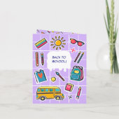 Invitation Joyeux premier jour de CE2 BIENVENUE (Dos)